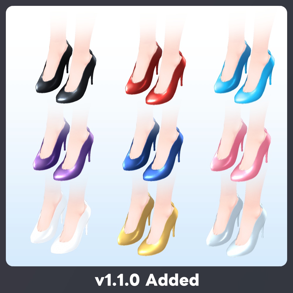 【#VRoid 9色】エナメルバニーガール Patent leather Bunny