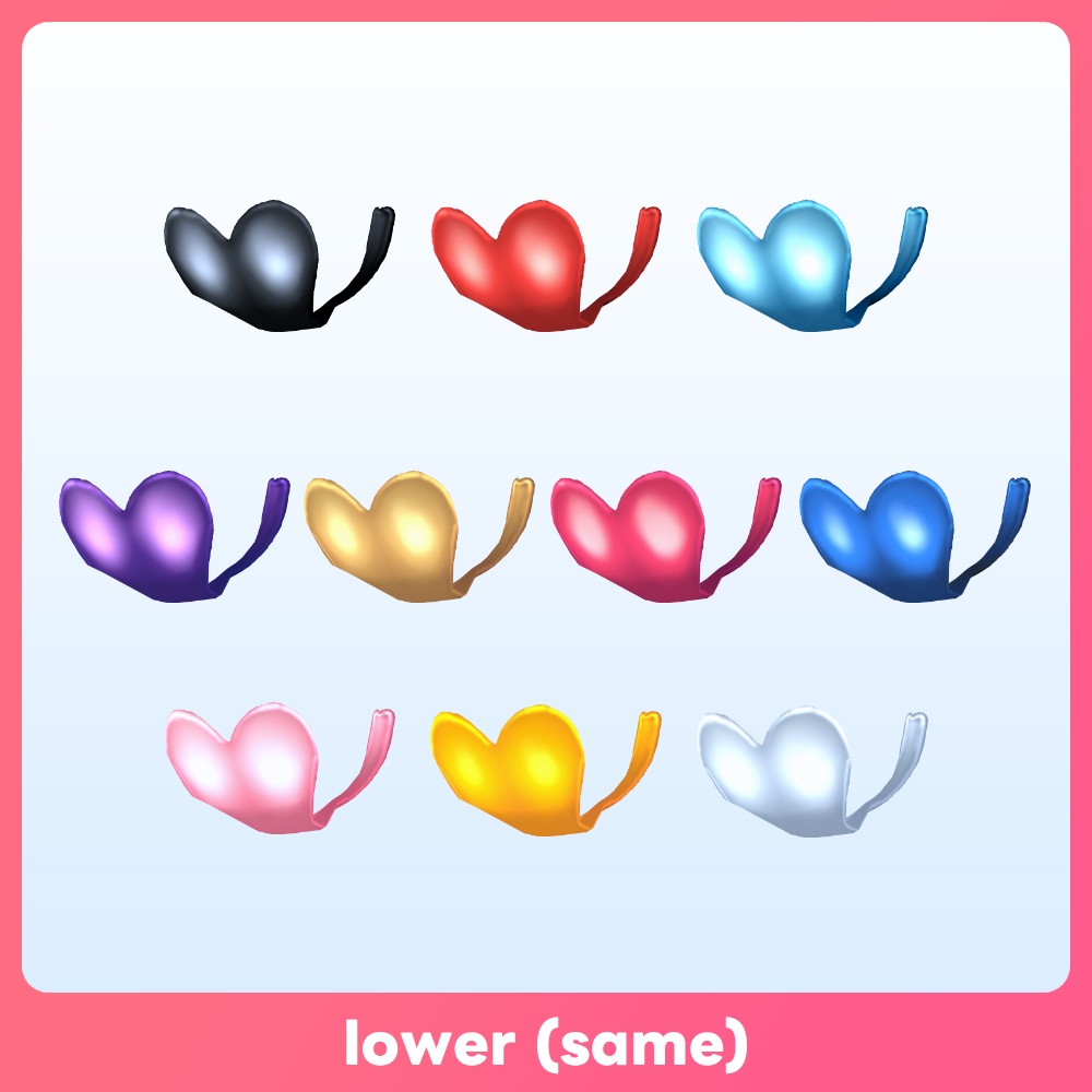 【#VRoid 10色 🖤✖★】ニップレス & 前貼り Nipple covers and modesty patch for VRoid