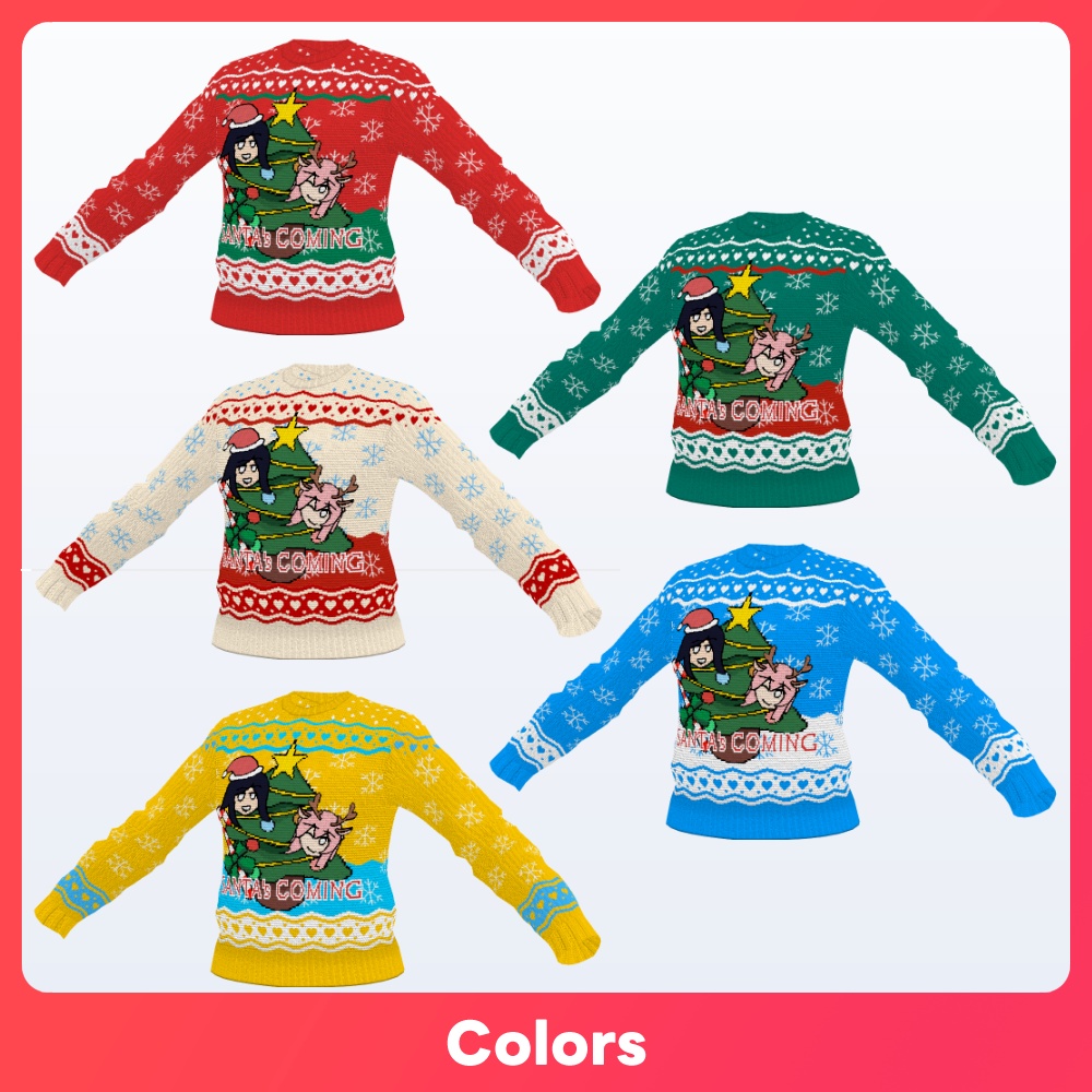 【#VRoid】アグリークリスマスセーター '24 ugly christmas sweater