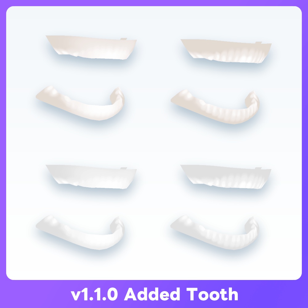 【VRoid】フェティッシュな魔物口内テクスチャ Monster Mouth&Tongue texture