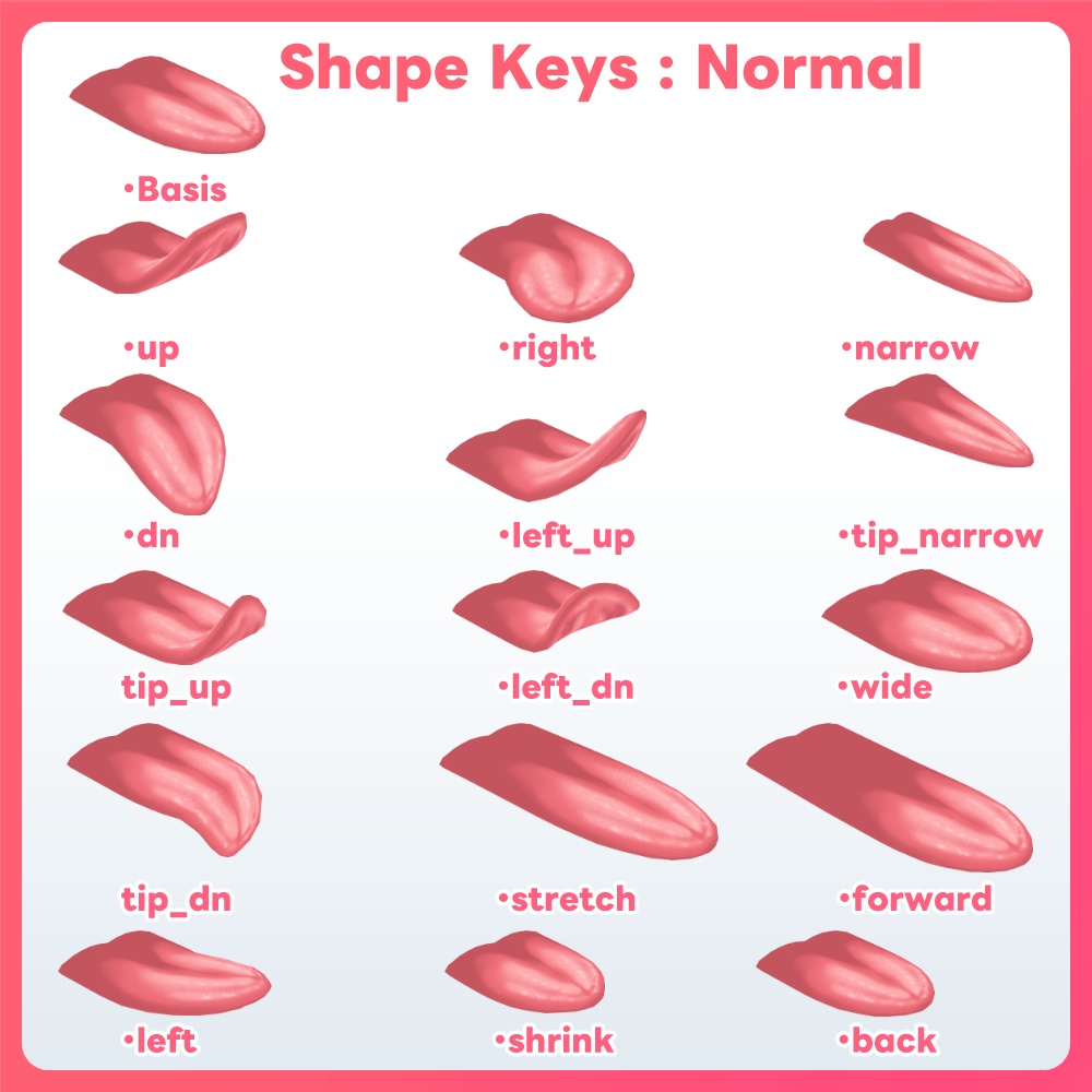 【通常・スプタン VRC XWEAR FBX】フェティッシュな舌2 Realistic Tongue for VRChat XWear