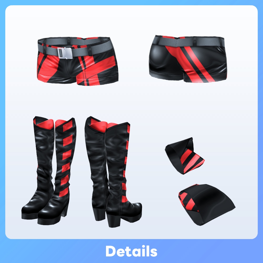 【#VRoid 22Color】ベロシティ・グリッドガール Velocity Grid Girl Outfits