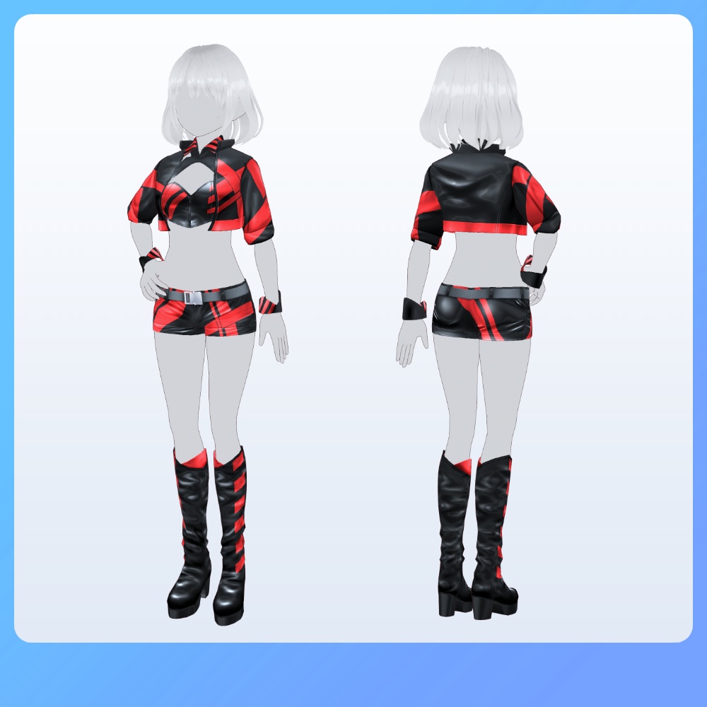 【#VRoid 22Color】ベロシティ・グリッドガール Velocity Grid Girl Outfits