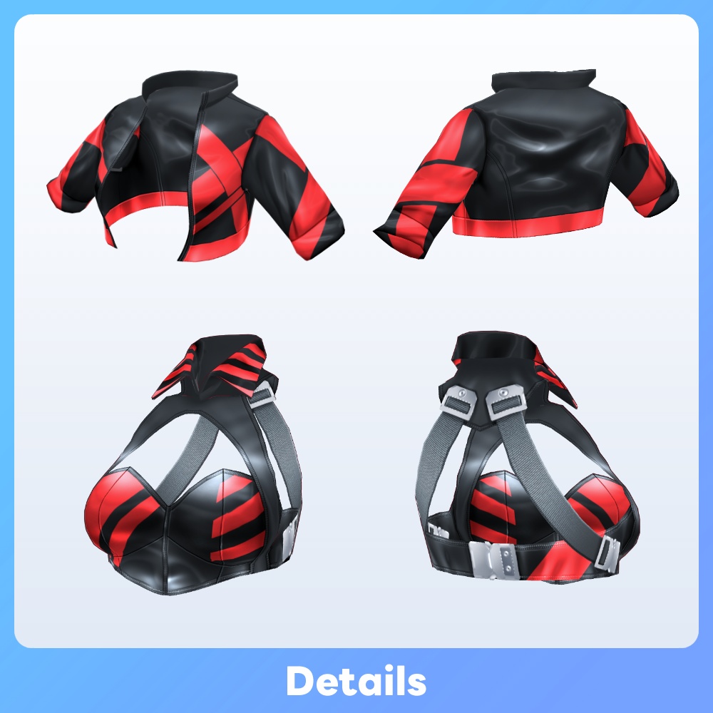 【#VRoid 22Color】ベロシティ・グリッドガール Velocity Grid Girl Outfits