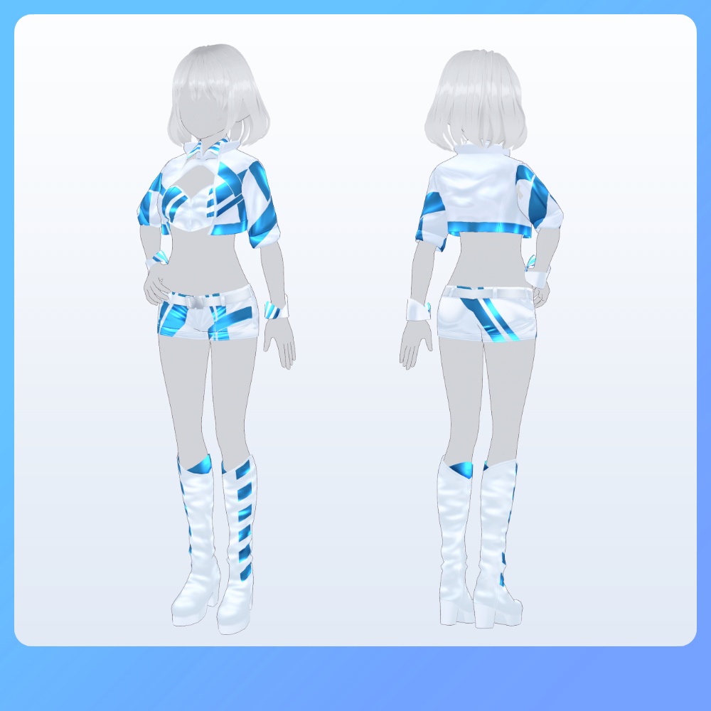 【#VRoid 22Color】ベロシティ・グリッドガール Velocity Grid Girl Outfits