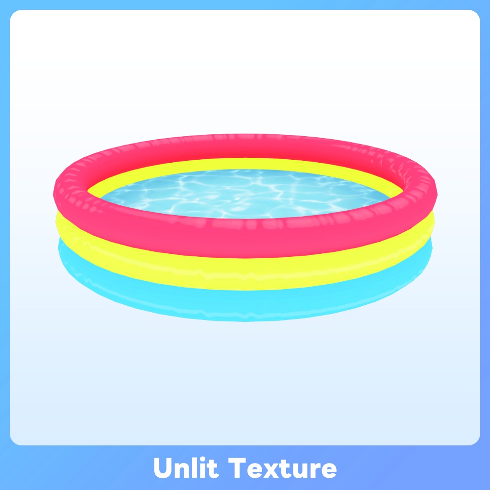 【VRC FBX GLB】ビニールプール ラウンド Kiddie Pool Round