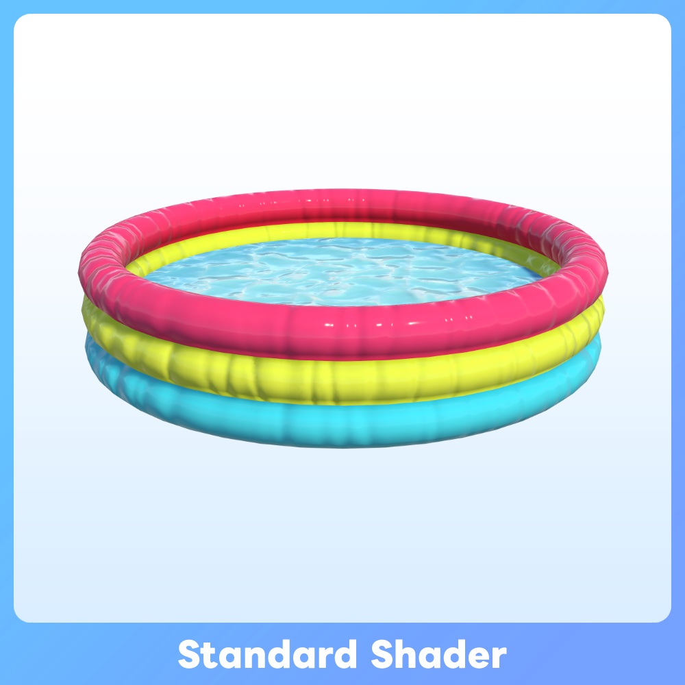 【VRC FBX GLB】ビニールプール ラウンド Kiddie Pool Round