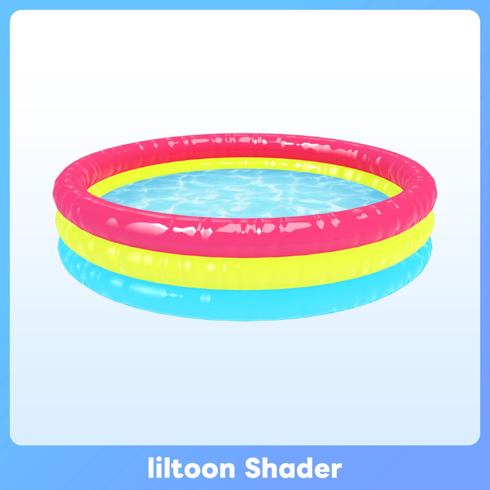 【VRC FBX GLB】ビニールプール ラウンド Kiddie Pool Round