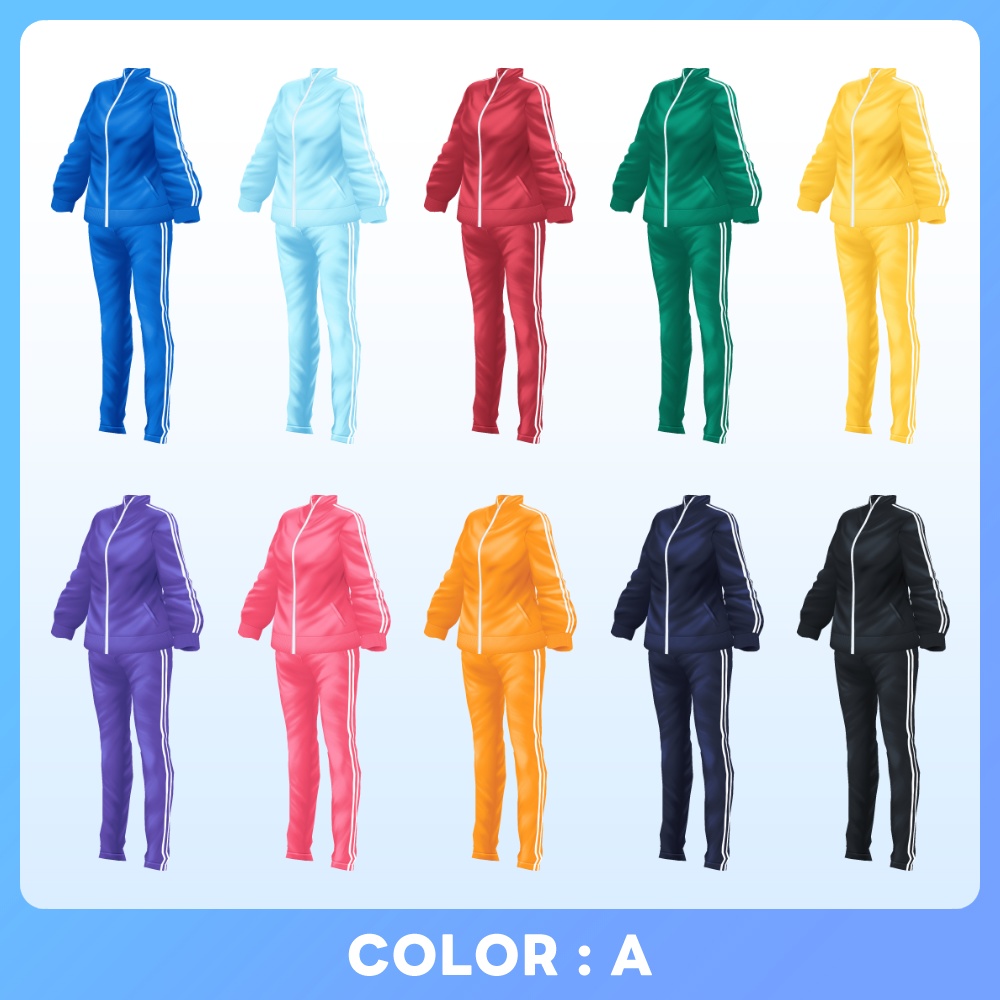 【VRoid】スペクトラム アクティブジャージ Spectrum Active Tracksuit