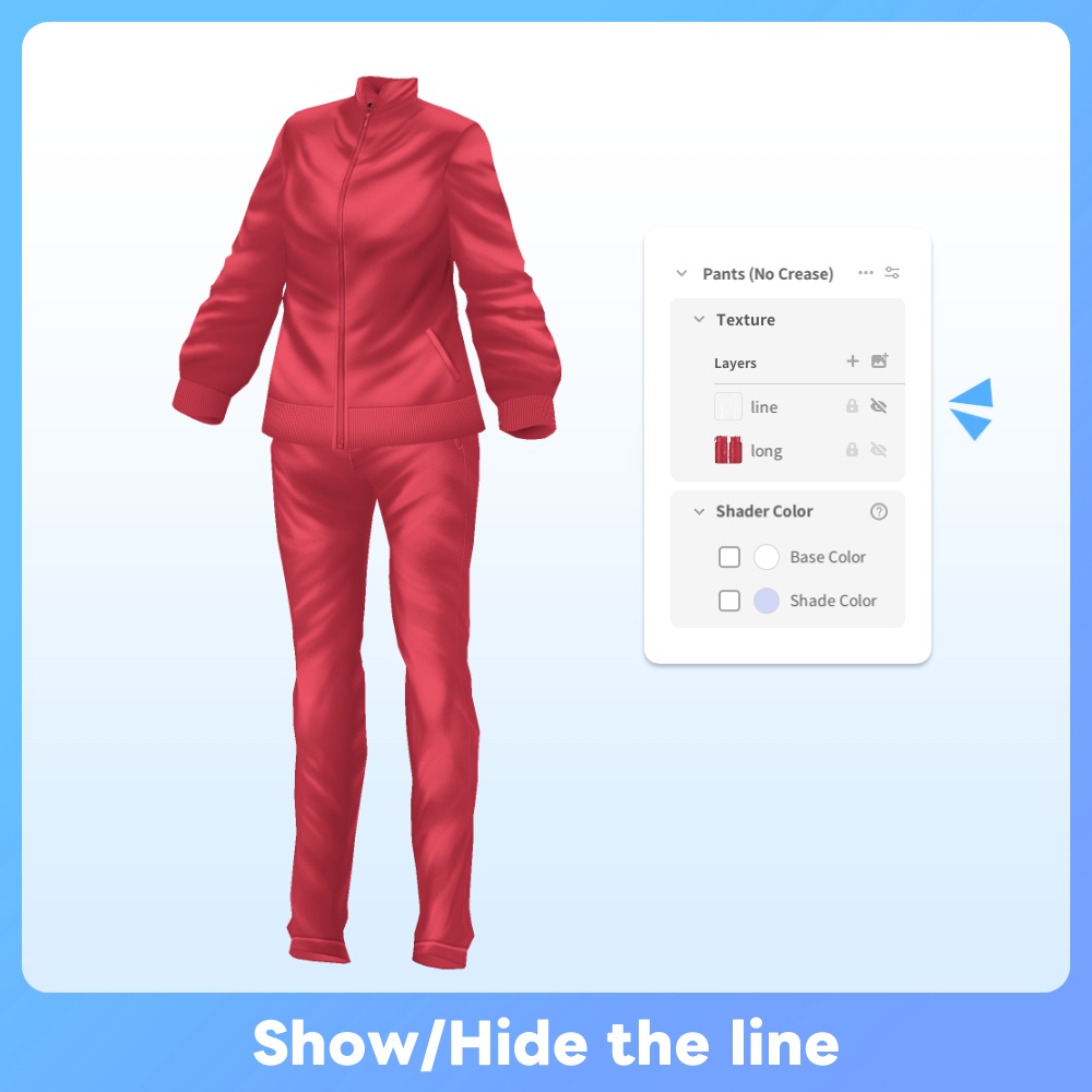 【VRoid】スペクトラム アクティブジャージ Spectrum Active Tracksuit