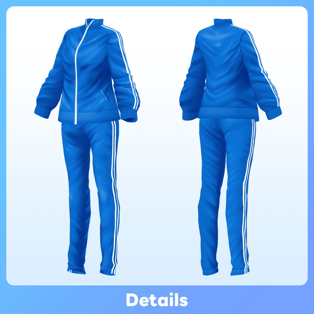 【VRoid】スペクトラム アクティブジャージ Spectrum Active Tracksuit