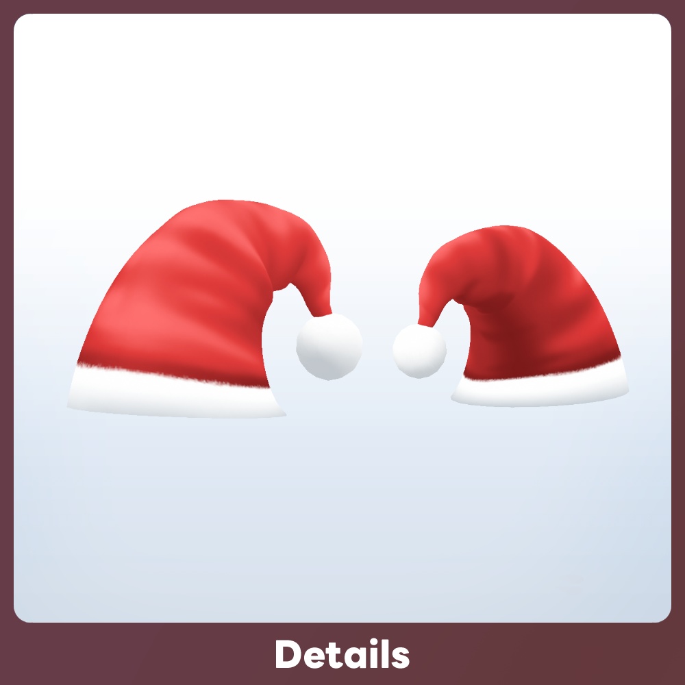 【VRoid アクセ】サンタキャップ Santa Cap for VRoid