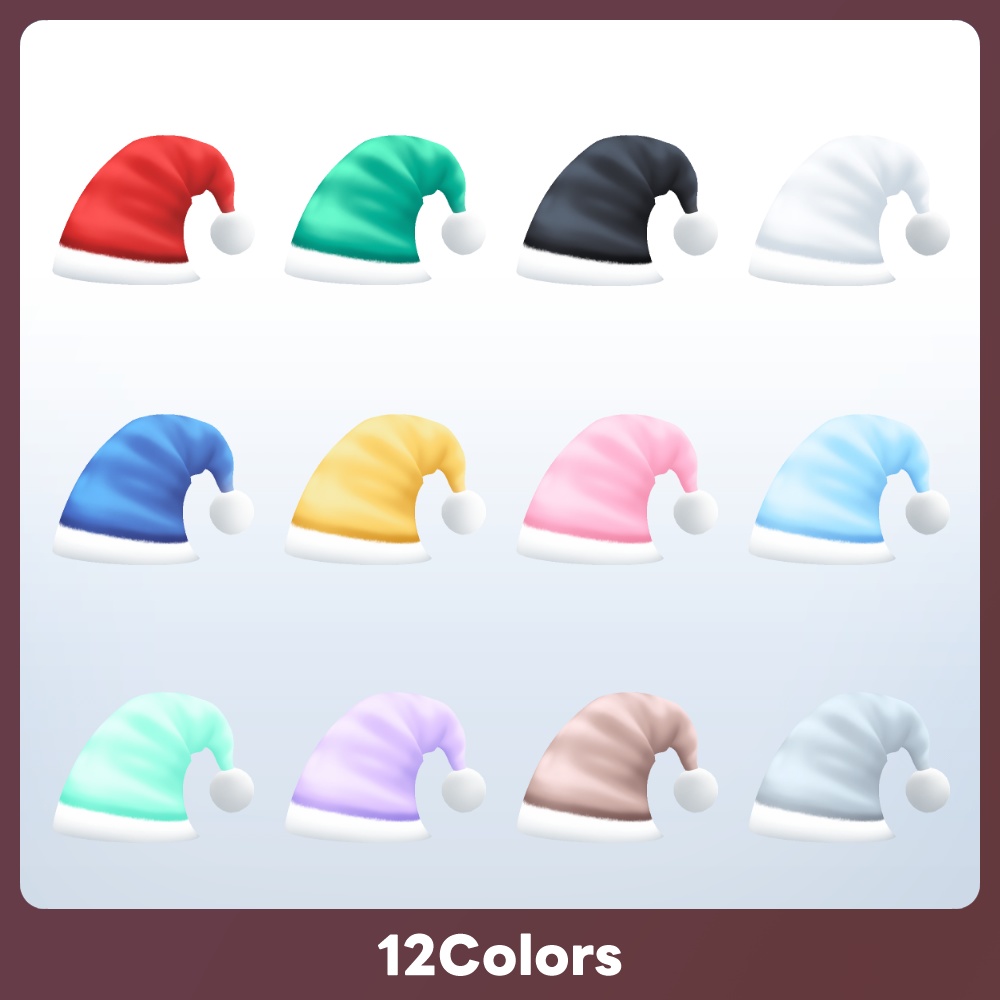 【VRoid アクセ】サンタキャップ Santa Cap for VRoid