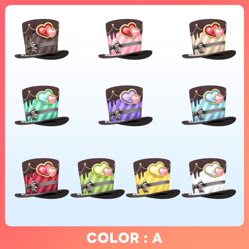 【VRoid 10Color】メルティ・ショコラハット – Melty Chocolat Hat