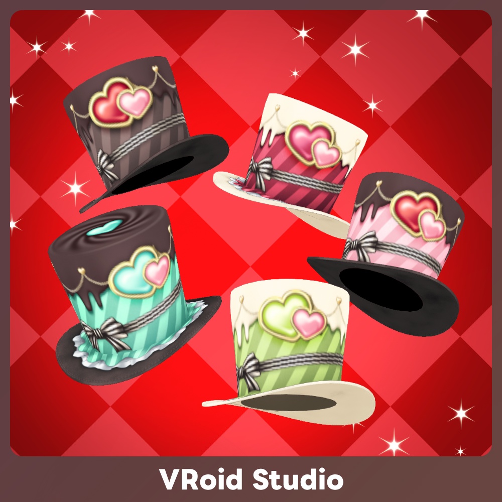 【VRoid 10Color】メルティ・ショコラハット – Melty Chocolat Hat
