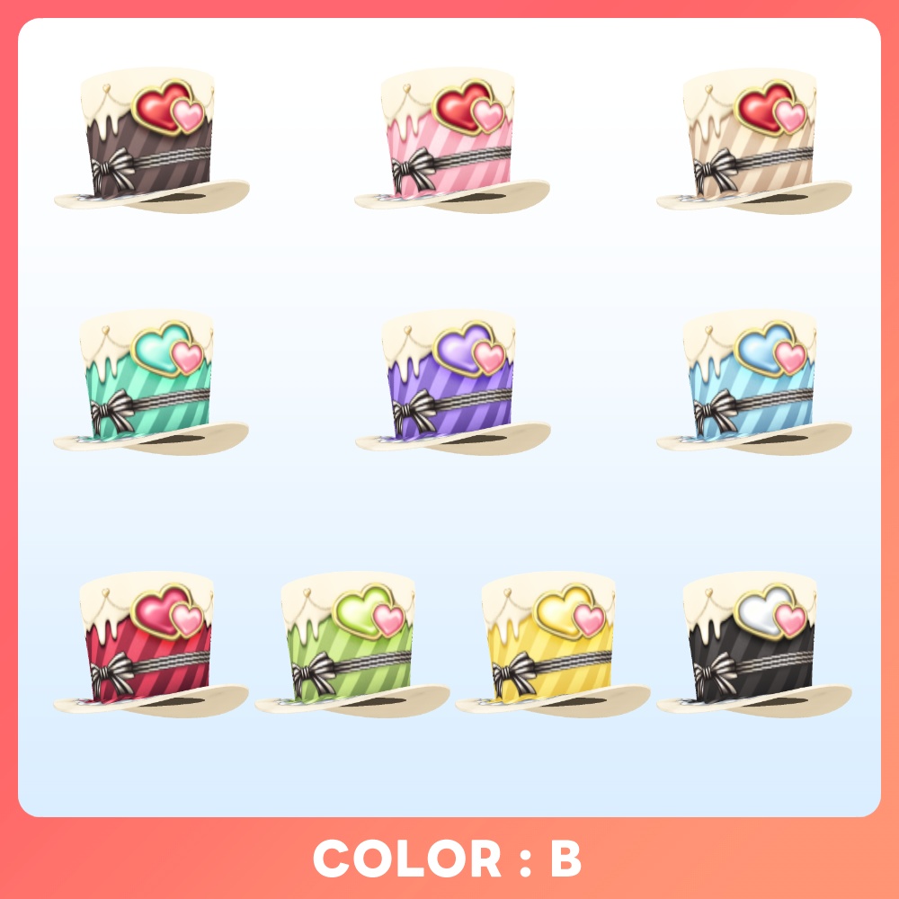 【VRoid 10Color】メルティ・ショコラハット – Melty Chocolat Hat