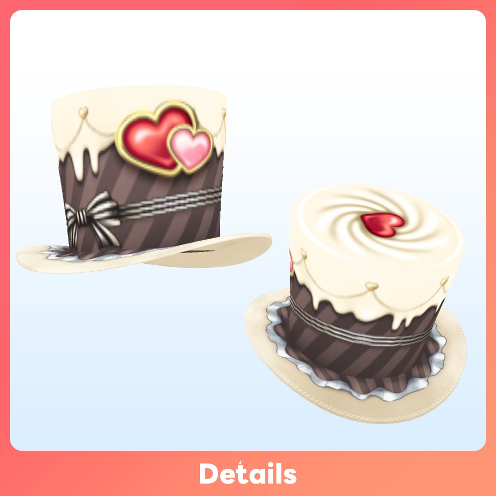 【VRoid 10Color】メルティ・ショコラハット – Melty Chocolat Hat