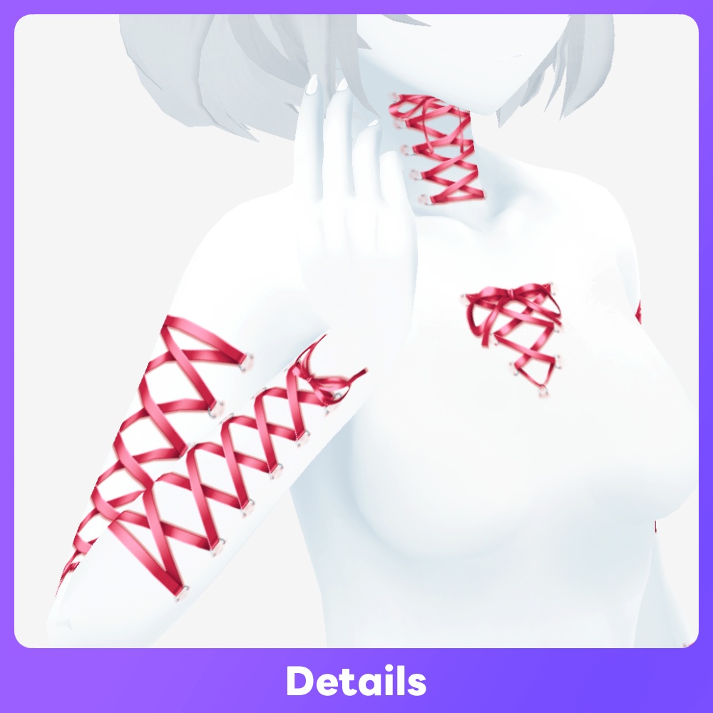 【VRoid 24Color】コルセットピアス コレクション/Corset Piercing Collection