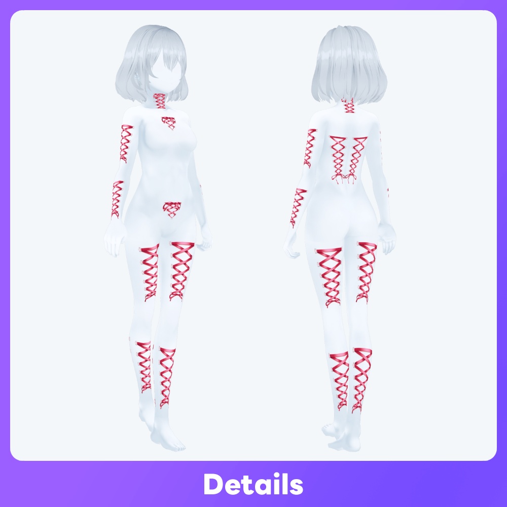【VRoid 24Color】コルセットピアス コレクション/Corset Piercing Collection