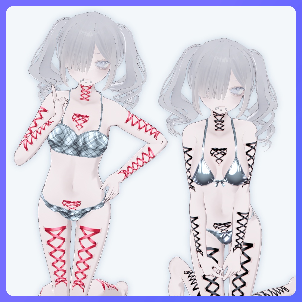 【VRoid 24Color】コルセットピアス コレクション/Corset Piercing Collection