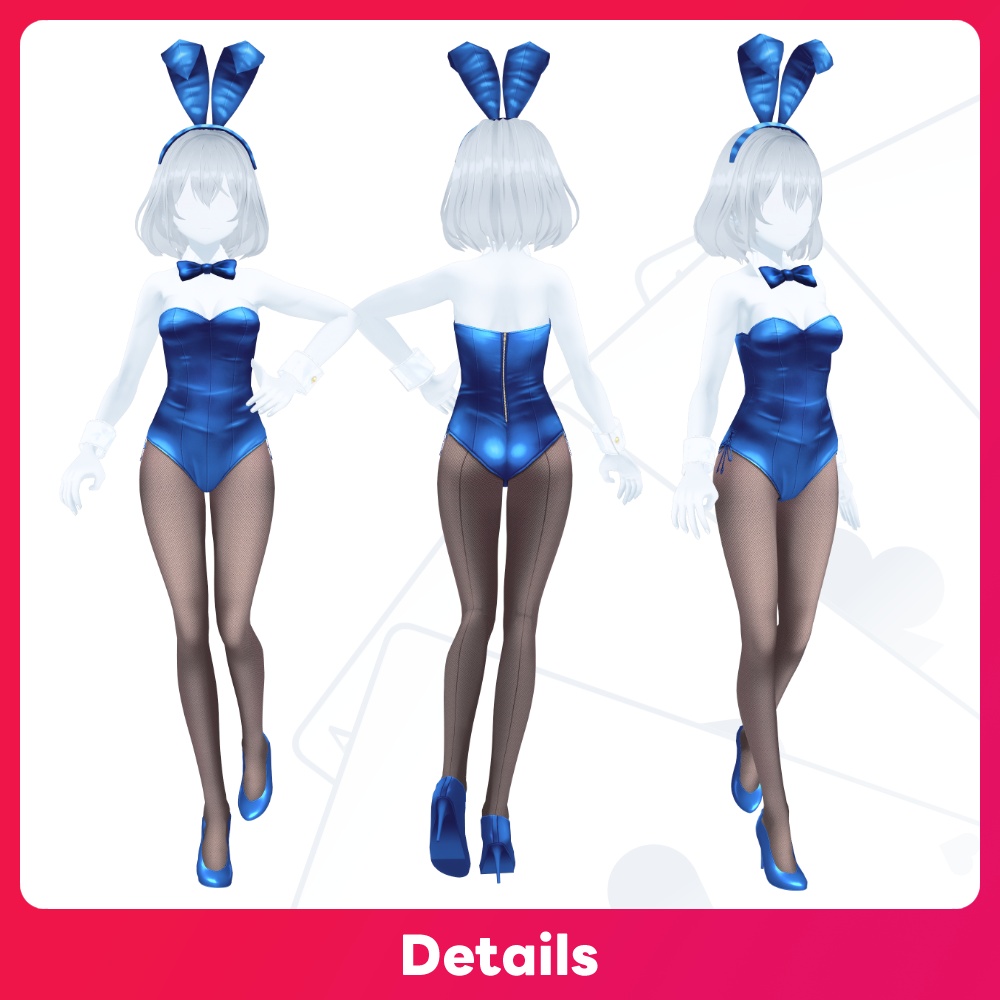 【VRoid 10Color】メタリックバニー コレクション Metallic Bunny Collection