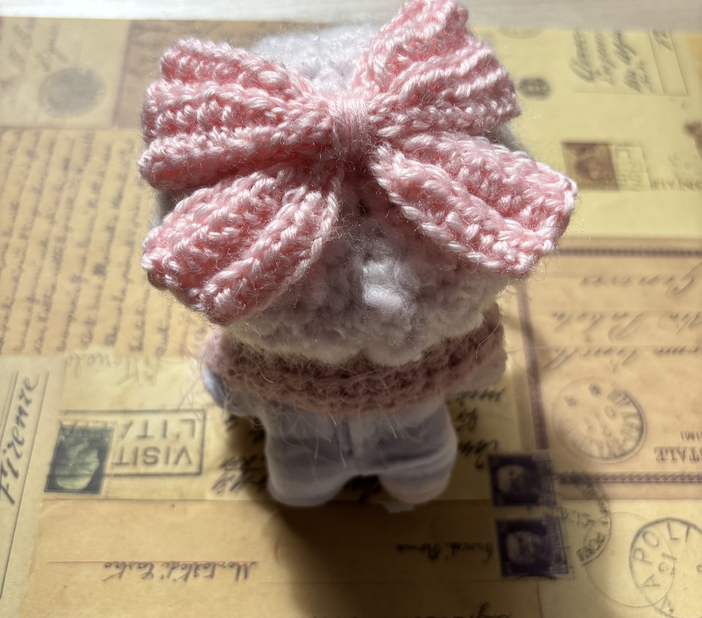 もこもこリボンベレー帽・マフラーセット