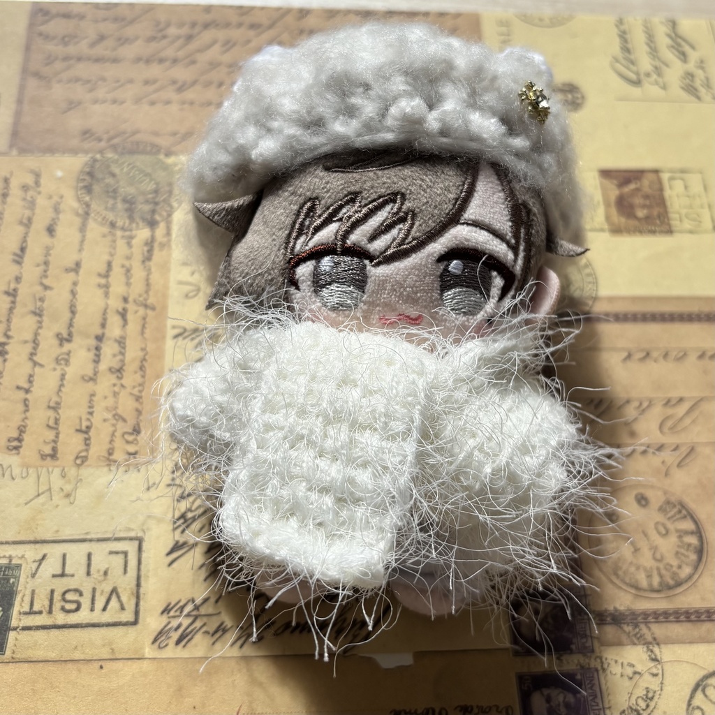 もこもこリボンベレー帽・マフラーセット