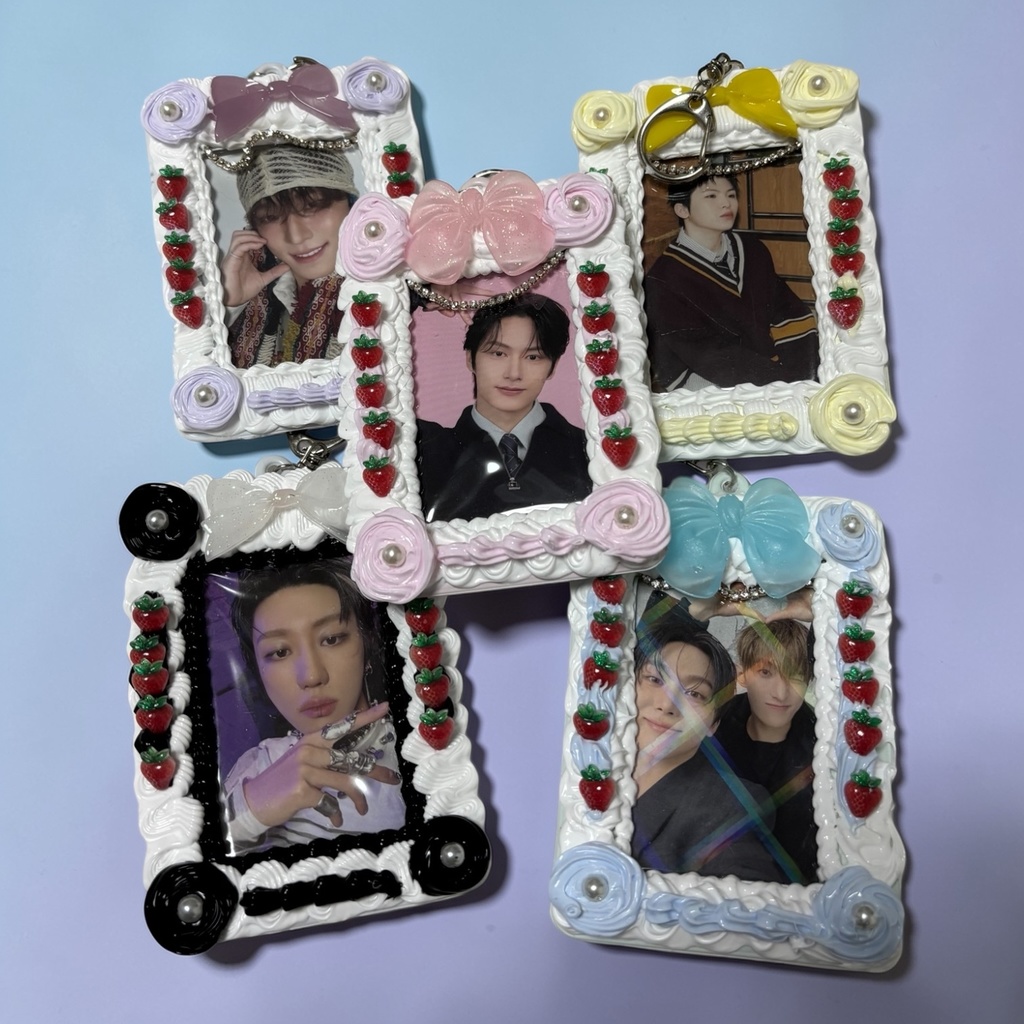 推し色ショートケーキ風トレカケース