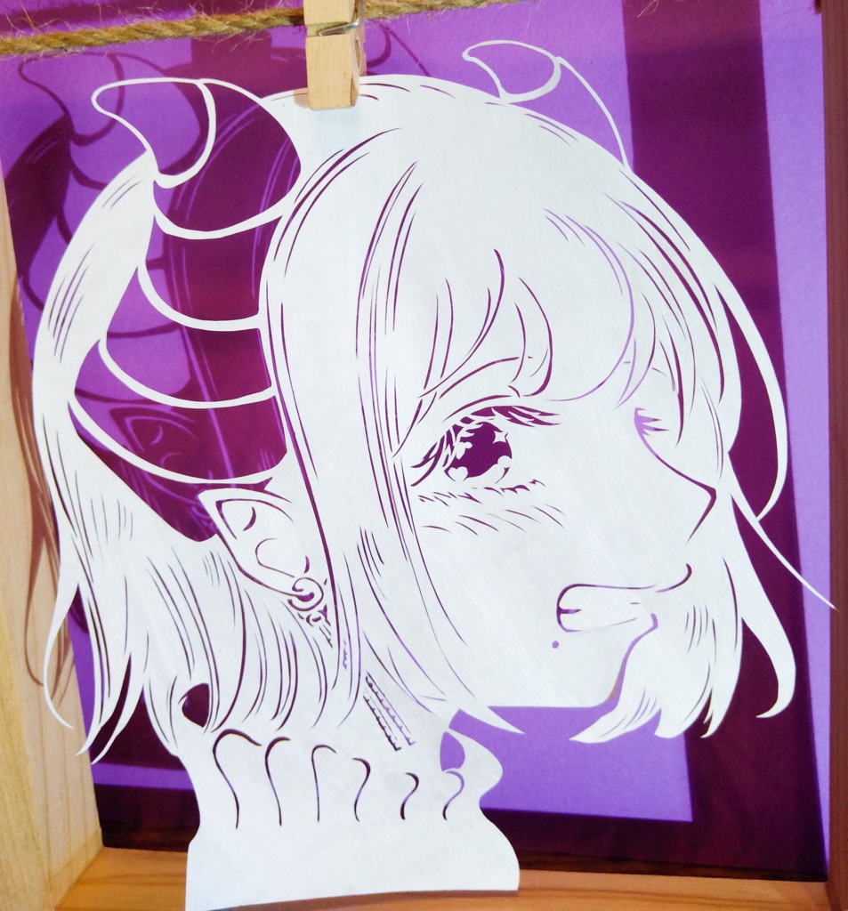 切り絵 西園寺メアリ【ななしいんく】【非公式】