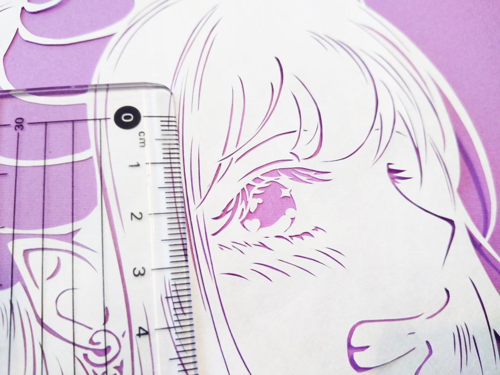 切り絵 西園寺メアリ【ななしいんく】【非公式】01