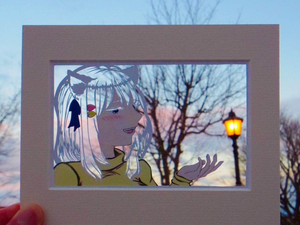 切り絵 白雪みしろ(旧モデル)【Roselta】【非公式】005