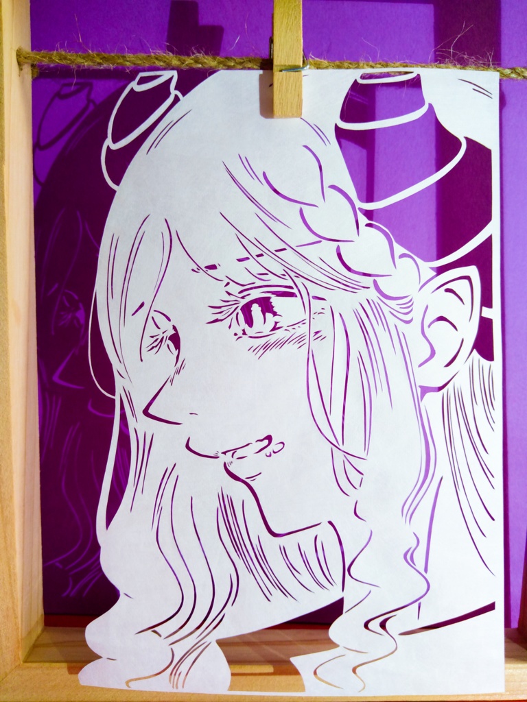 切り絵 西園寺メアリ【ななしいんく】【非公式】02