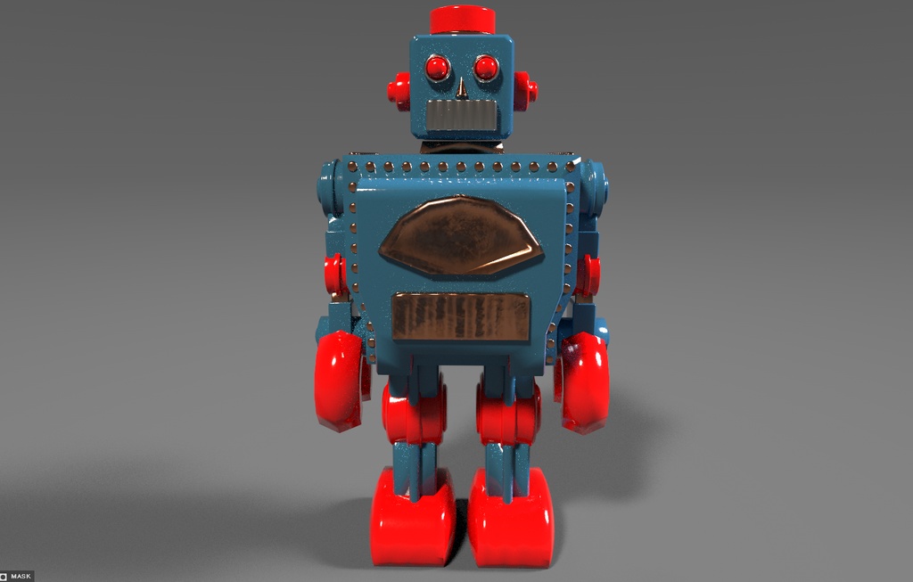 ブリキのロボット玩具