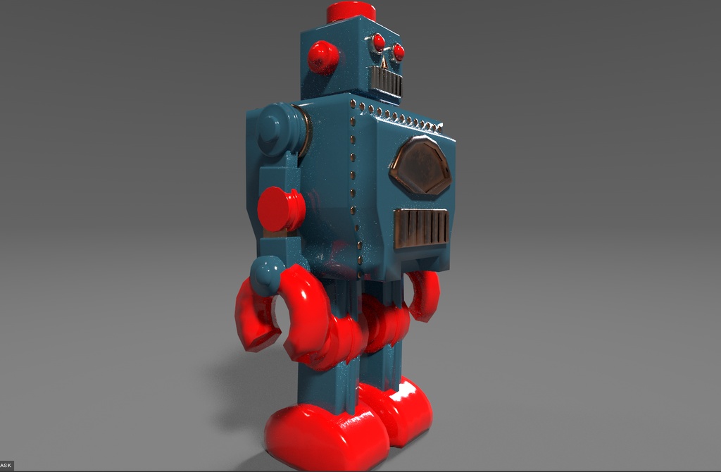 ブリキのロボット玩具