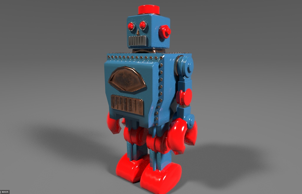 ブリキのロボット玩具