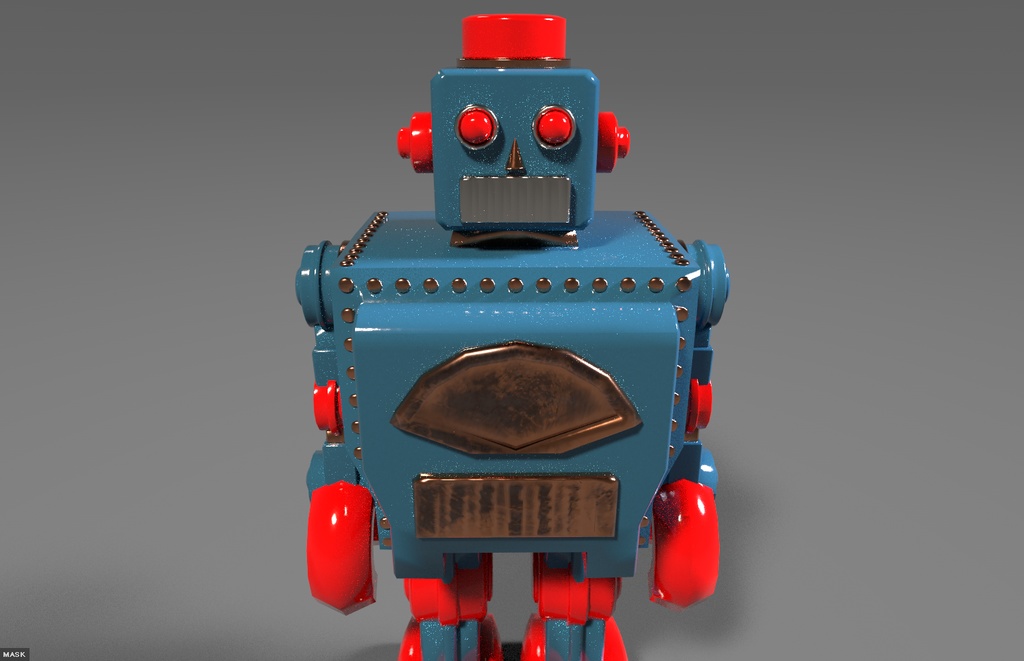 ブリキのロボット玩具