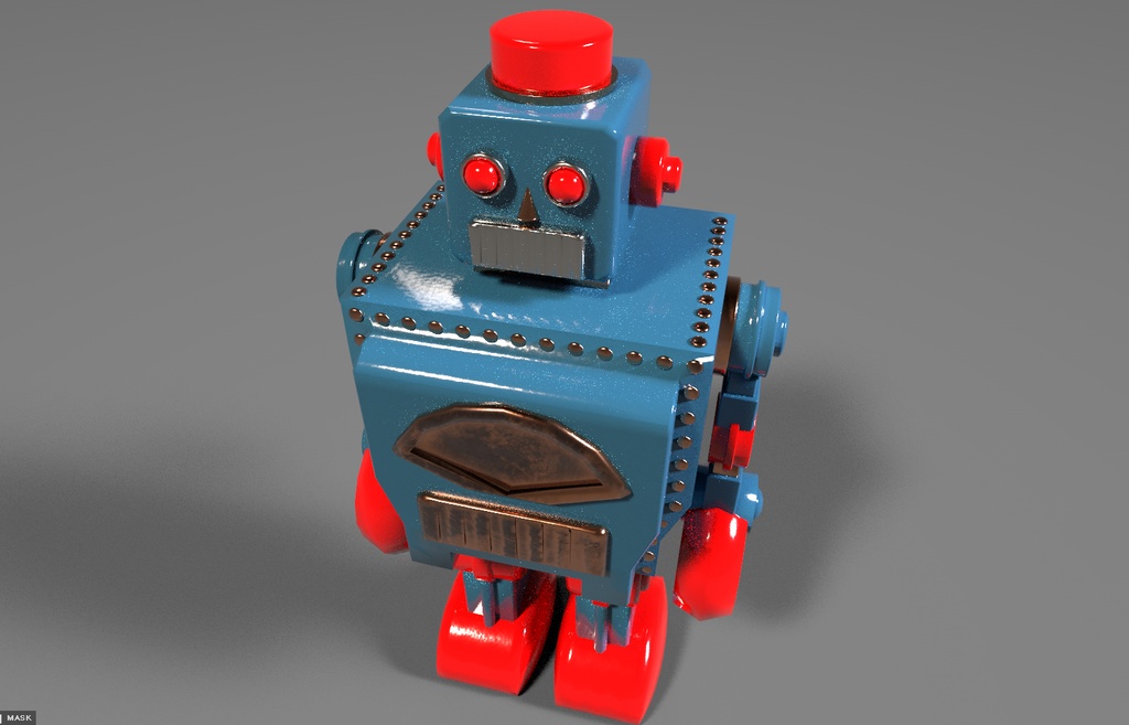 ブリキのロボット玩具