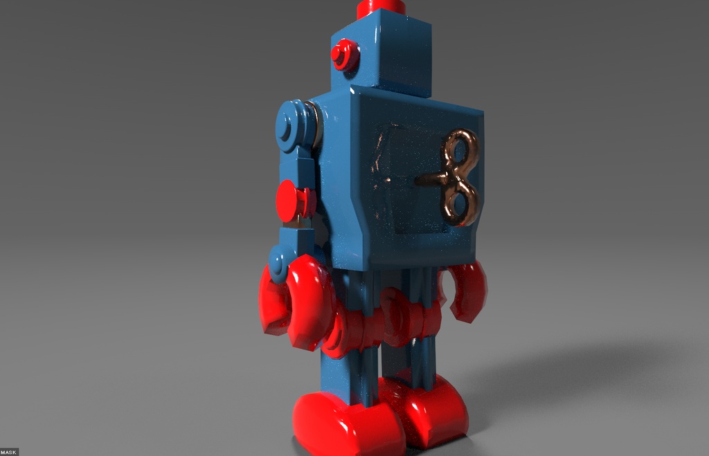 ブリキのロボット玩具