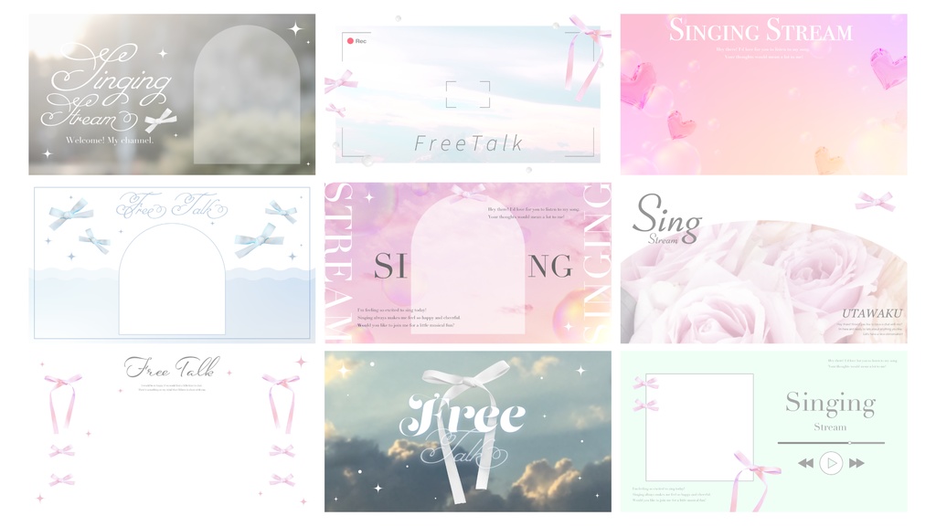 【全9種】「少女のときめき」サムネイル素材パック-true-