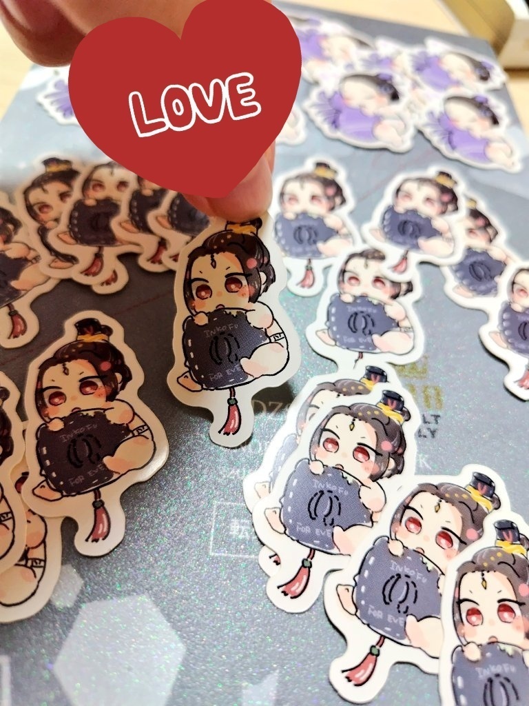 【for overseas】baby daddies mini stickers*4cm