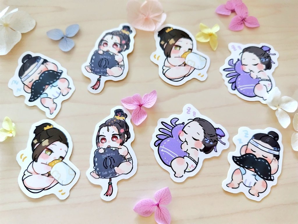 【for overseas】baby daddies mini stickers*4cm
