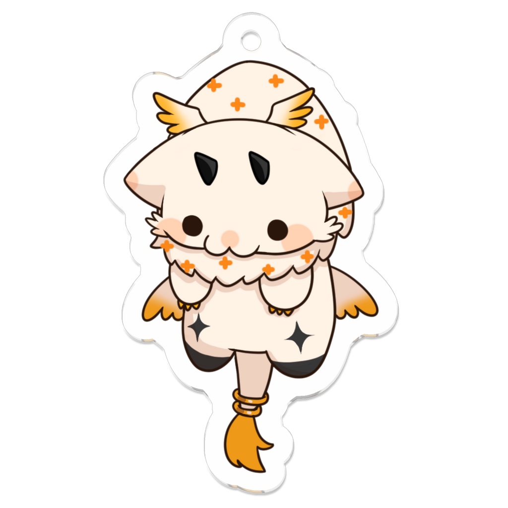 【ぽちゃ】ぶらさげアクリルキーホルダー
