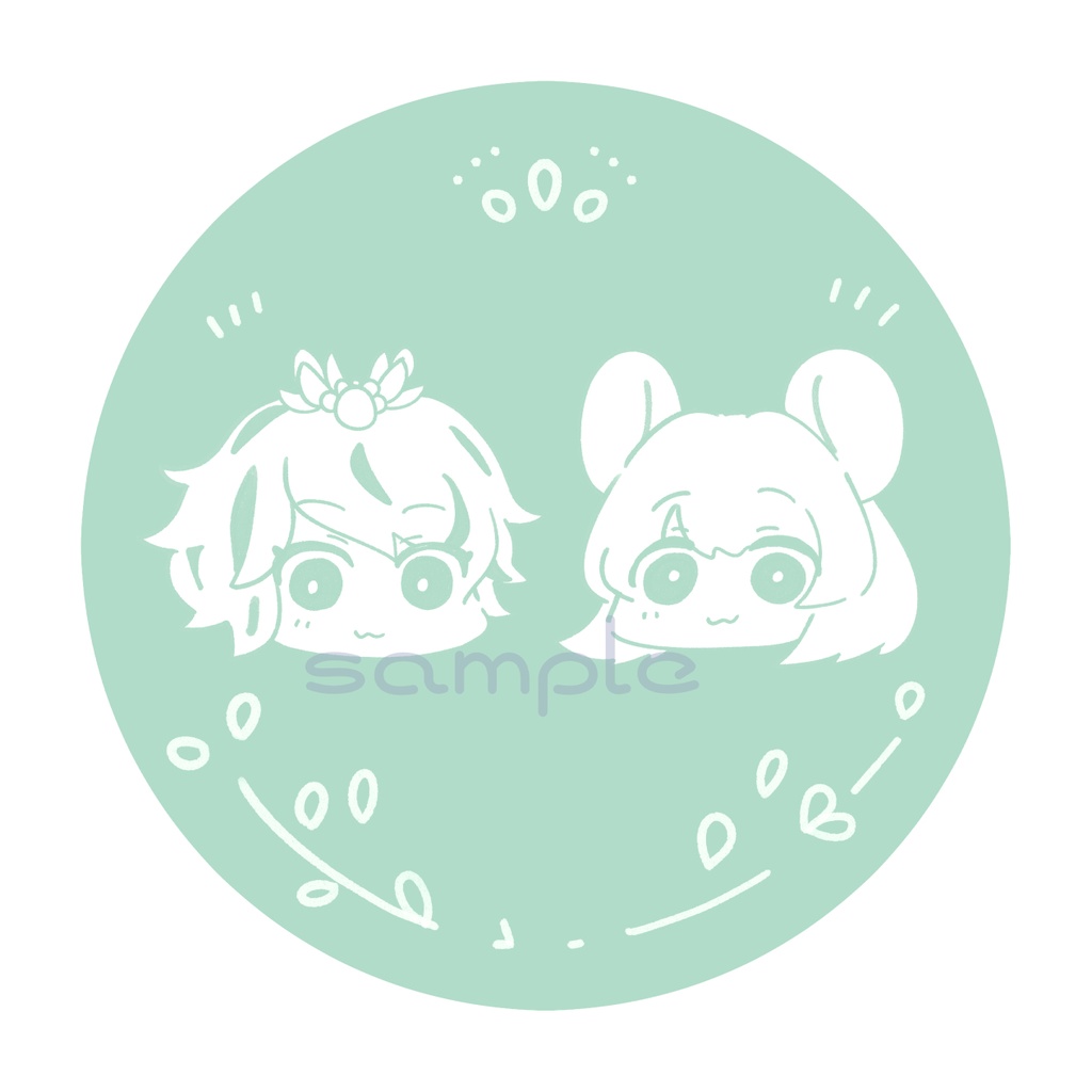 ゆるっと星ナズ缶バッジミラー