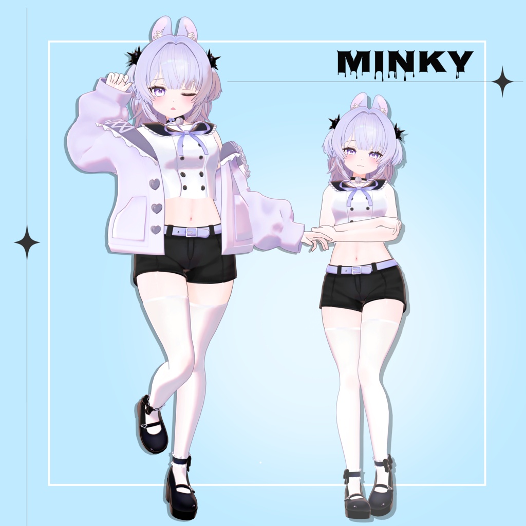 [OPEN SALE!!]  オリジナル3Dモデル 「ミンキー」Minky - NaKI - 2/4