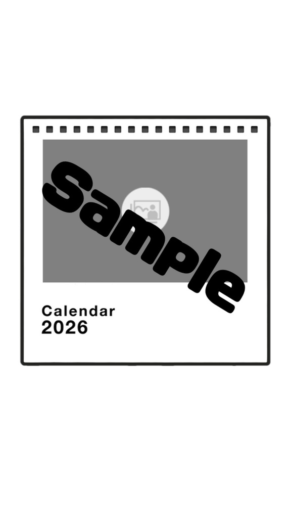 2026年 EIKA or motoi 卓上カレンダー(一般デザイン)