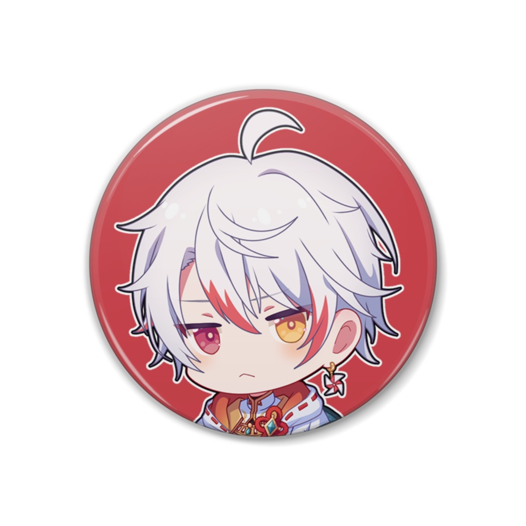 缶バッジ　ジト目