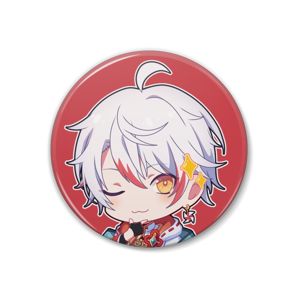 缶バッジ　ドヤ顔