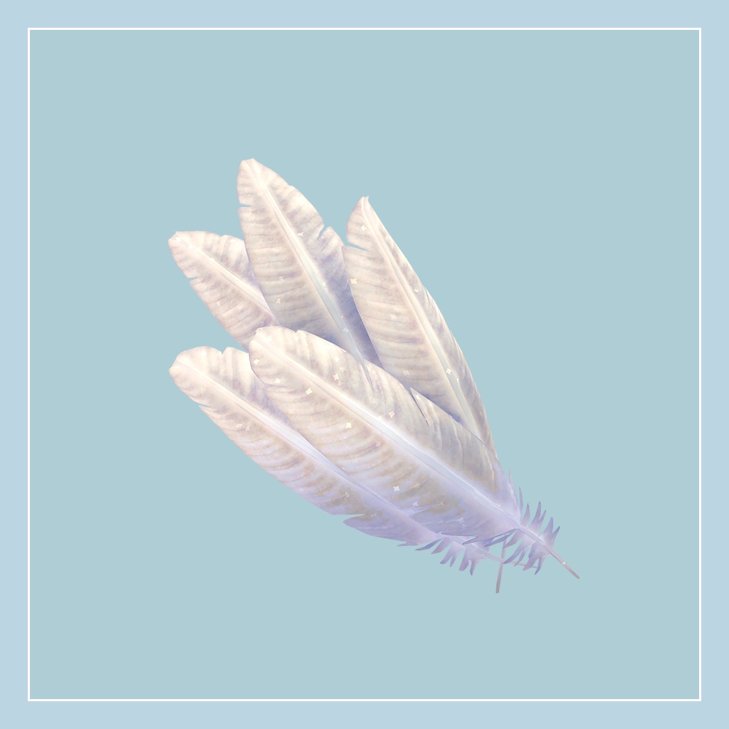 白鳥の羽飾り Swan Feather Headpiece