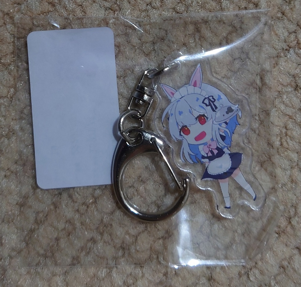 うさぎメイドのアクリルキーホルダー