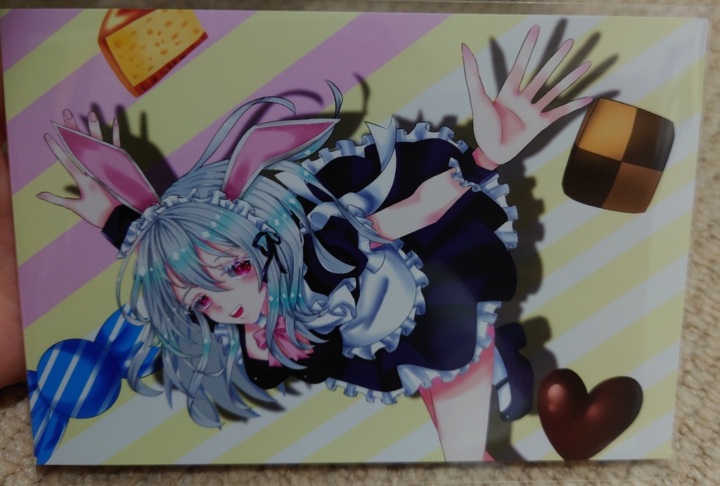 うさぎメイドのポストカード